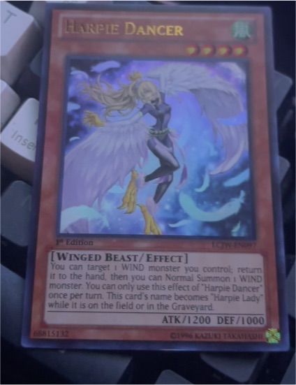 Yugioh Harpie Dancer DUPO-EN044 — front