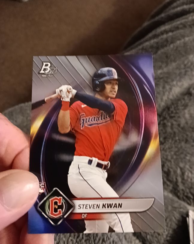 2022 Bowman Platinum #66 Steven Kwan — front