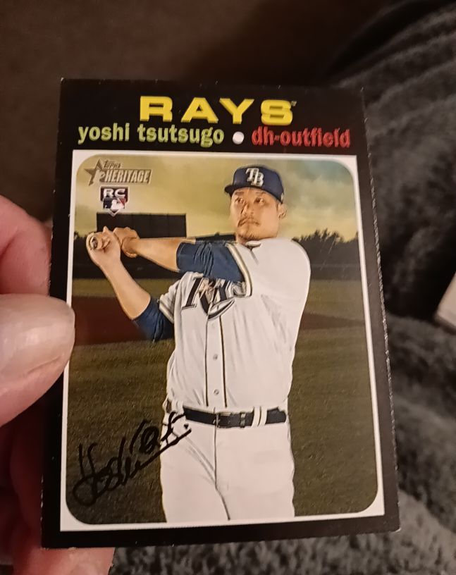 2020 Topps Heritage #548 Yoshi Tsutsugo — front