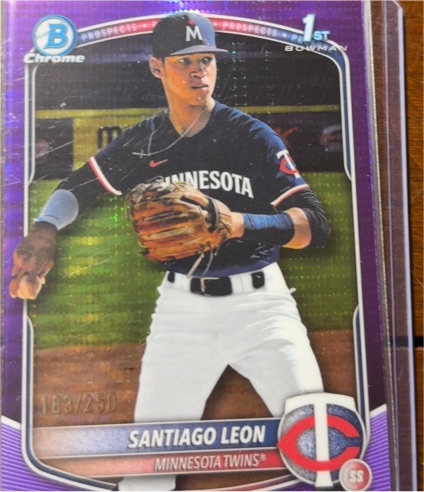 2025 Bowman Chrome #BCP-247 Santiago Leon — front