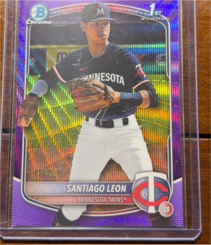 2025 Bowman Chrome #BCP-247 Santiago Leon — front