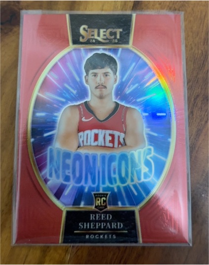 2024-25 Panini Select #13 Reed Sheppard Neon Icons — front