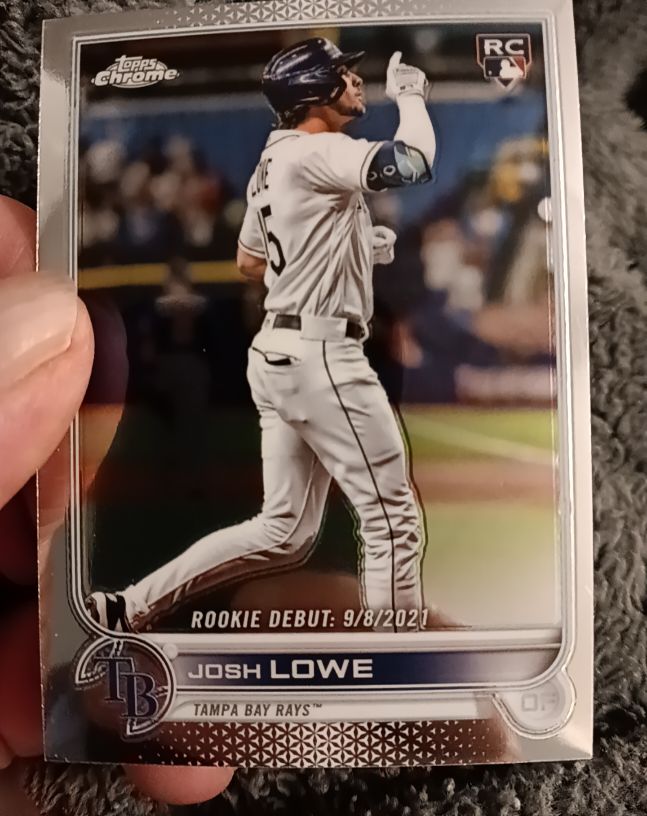 2022 Topps Chrome Update #USC155 Josh Lowe Rookie Debut — front