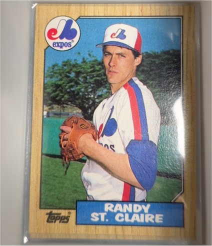 1987 Topps #467 Randy St. Claire — front
