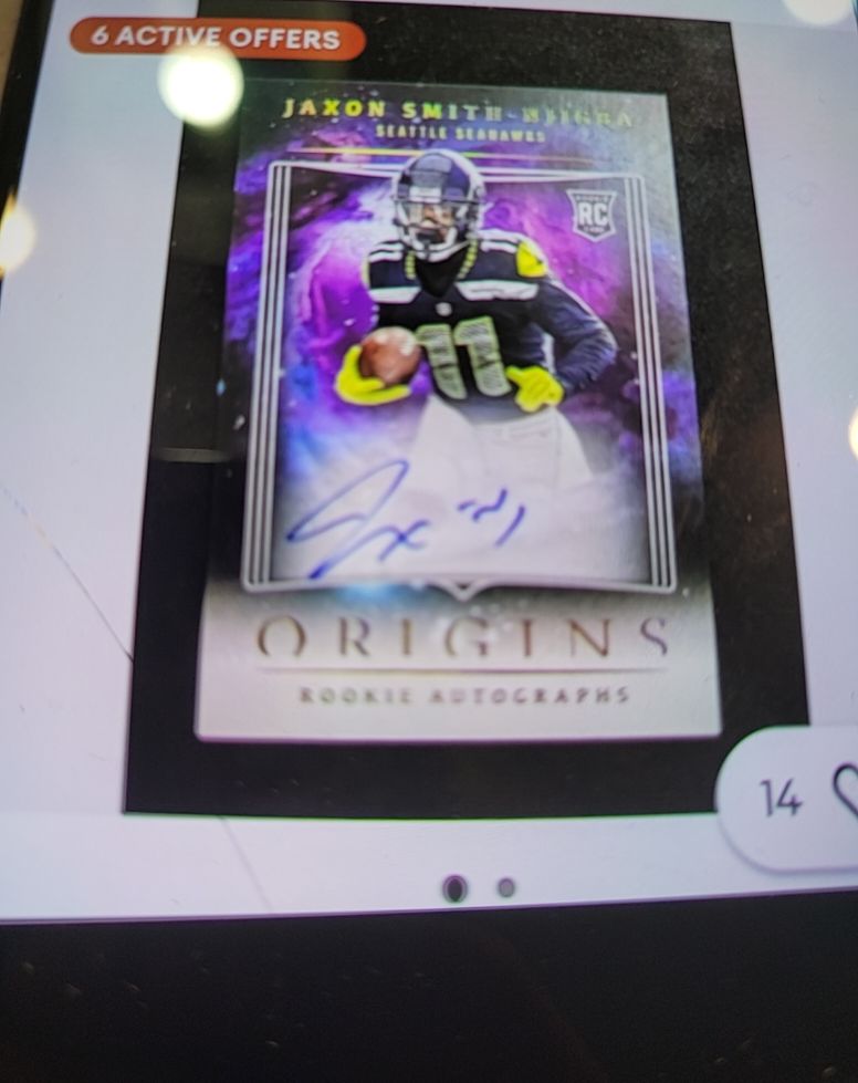 2023 Panini Origins Rookie Autographs Jaxon Smith-Njigba — front