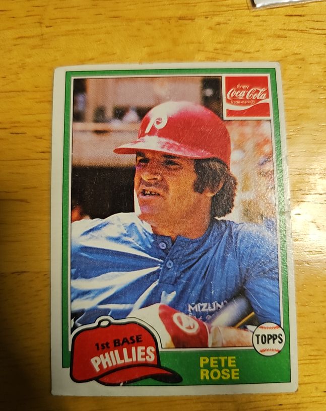1981 Topps Coca-Cola #8 Pete Rose Philadelphia Phillies — front