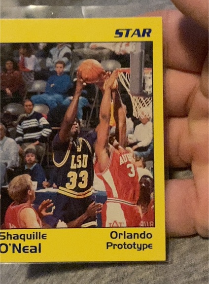 1990 Star Company Shaquille O'Neal Rookie Yellow Prototype — front
