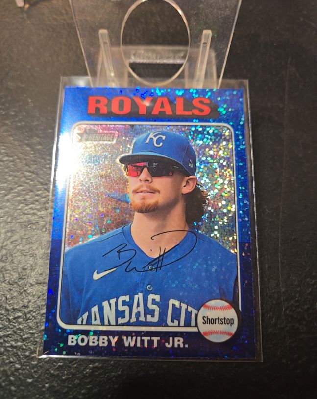2024 Topps Heritage Chrome #404 Bobby Witt Jr. — front