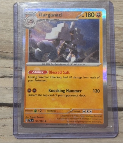 2023 Pokémon Scarlet & Violet Paldea Evolved #123 Garganacl — front