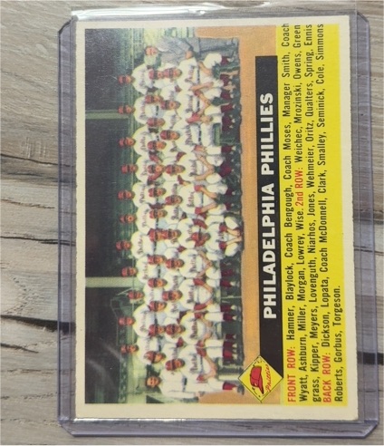 1956 Topps #72 Philadelphia Phillies Team — front