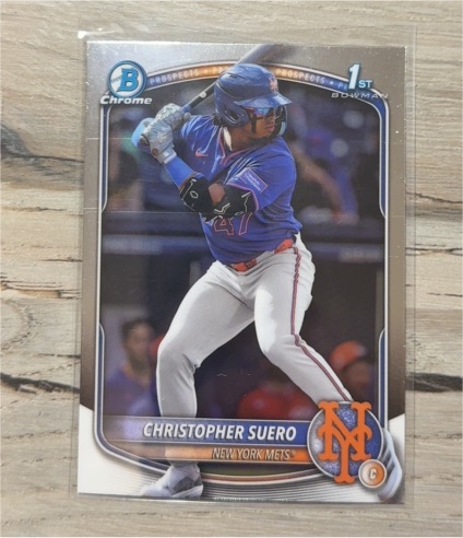 2025 Bowman Chrome #BCP-191 Christopher Suero — front