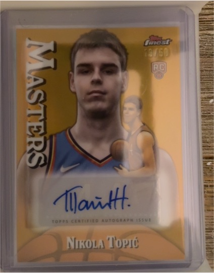 2024-25 Topps Finest Masters #MA-NT Nikola Topić — front