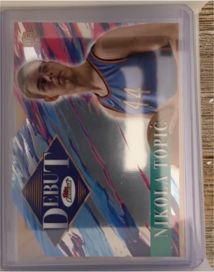 2024-25 Topps Finest Basketball Debut #D-8 Nikola Topić — front