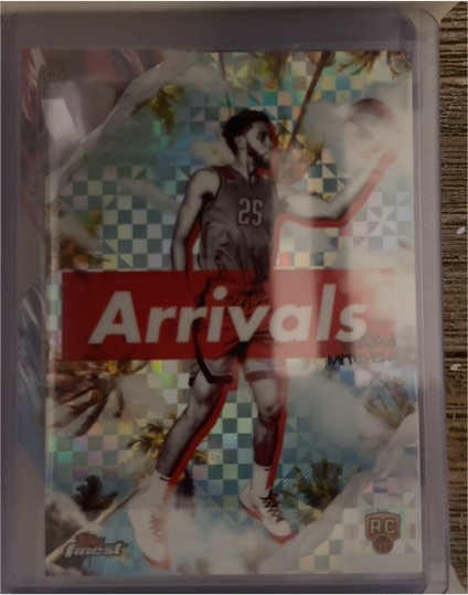 2024-25 Topps Finest #A-29 Ajay Mitchell Arrivals X-Fractor — front