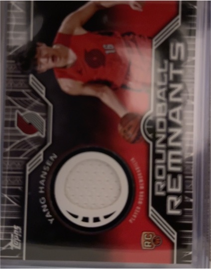 2025-26 Topps Roundball Remnants #RRR-YH Yang Hansen — front