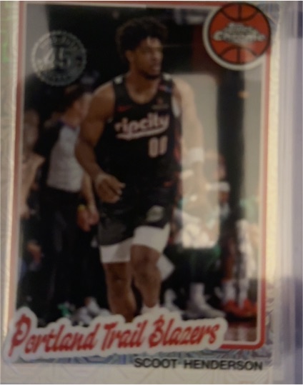 2025-26 Topps #TC-SH Scoot Henderson 1980-81 Topps Chrome Basketball — front