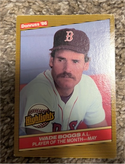 1986 Donruss Highlights #13 Wade Boggs — front