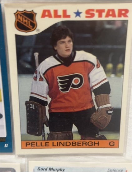 1985-86 Topps #6 Pelle Lindbergh — front