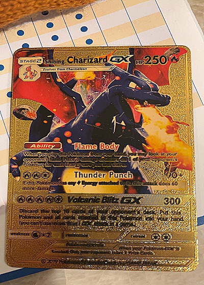 2019 Pokemon Shining Charizard GX SV49/SV94 — back
