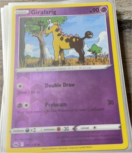 2023 Pokémon TCG Crown Zenith #061 Girafarig — front