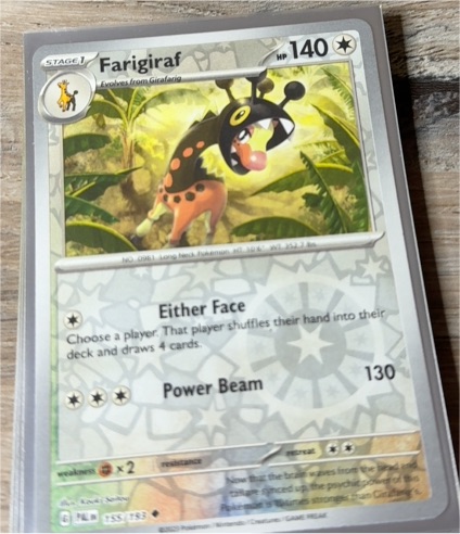 2023 Pokémon Scarlet & Violet Paldea Evolved #155 Farigiraf — front