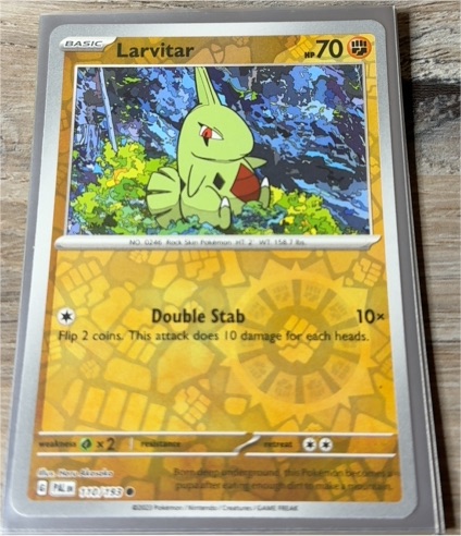 2023 Pokémon Paldea Evolved #110 Larvitar — front