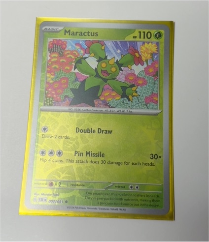 2024 Pokémon Scarlet & Violet Paldean Fates #003 Maractus — front