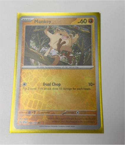 2024 Pokemon #098 Mankey Surging Sparks — front