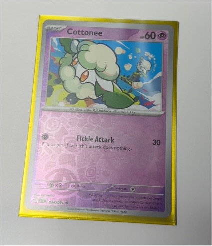 2024 Pokémon Scarlet & Violet Paldean Fates #034 Cottonee — front