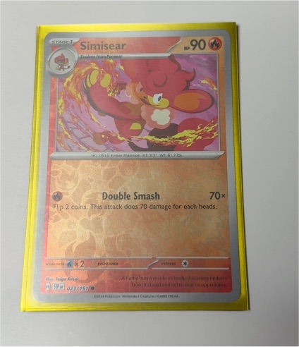 2024 Pokemon SV08 Surging Sparks #023 Simisear — front