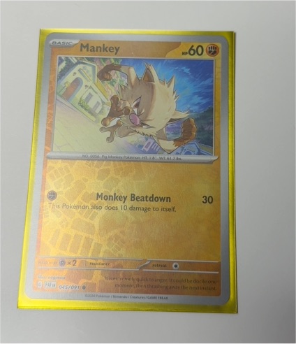 2024 Pokémon Scarlet & Violet Paldean Fates #045 Mankey — front