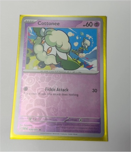 2023 Pokémon Paldean Fates #034 Cottonee — front