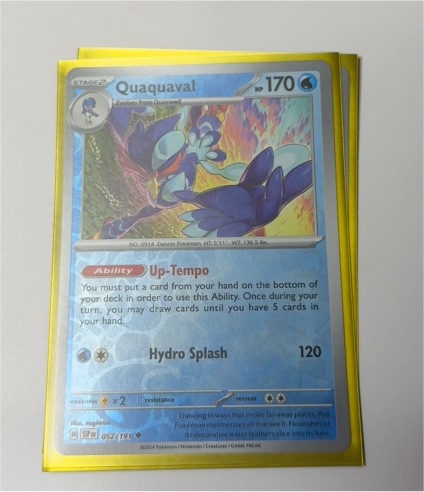 2024 Pokemon SV08 #052 Quaquaval — front