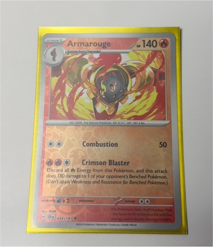 2023 Pokémon SV08: Surging Sparks #034 Armarouge — front