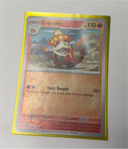 2024 Pokémon SV08 Surging Sparks #030 Crocalor — front