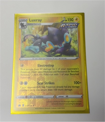 2023 Pokémon Crown Zenith #043 Luxray — front