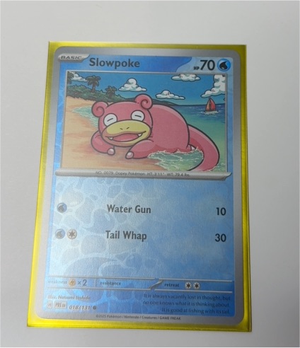 2016 Pokémon Prismatic Evolutions #018 Slowpoke — front
