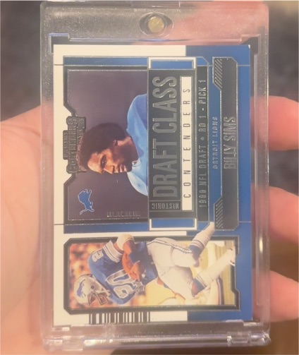 2023 Panini Contenders #HDC-BSI Billy Sims Historic Draft Class Contenders — front