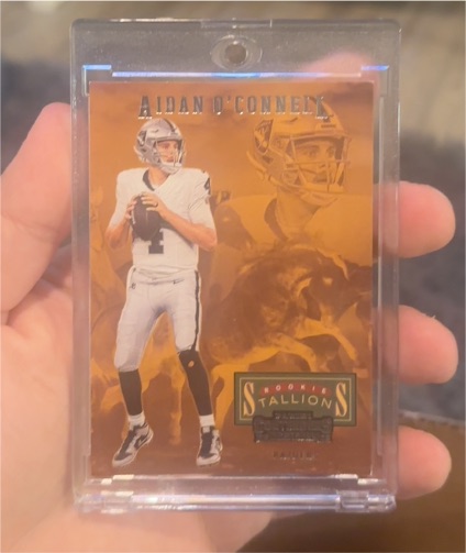 2023 Panini Contenders #1 Aidan O'Connell Rookie Stallions — front