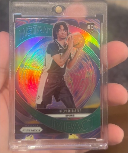 2024-25 Panini Prizm #4 Stephon Castle Instant Impact — front