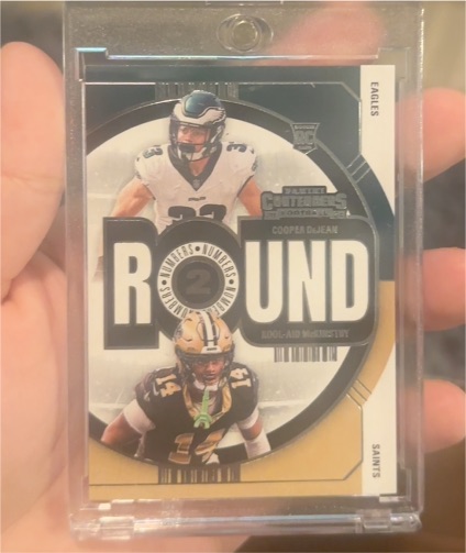 2024 Panini Contenders #11 Round Numbers 2 Cooper DeJean & Kool-Aid McKinstry — front