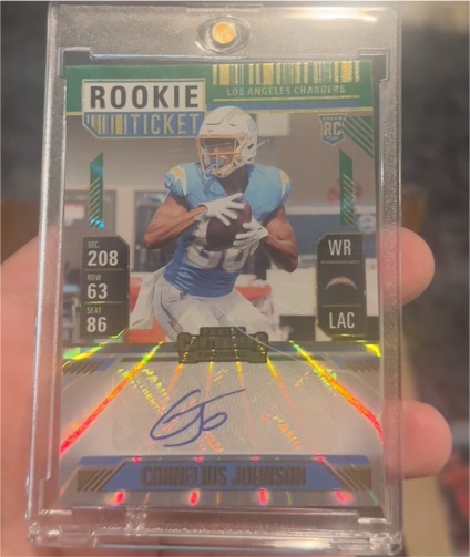 2024 Panini Contenders #226 Cornelius Johnson Rookie Ticket — front