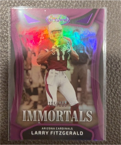 2025 Panini Certified Immortals #IM-LFD Larry Fitzgerald — front