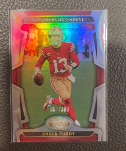 2025 Panini Certified Football #86 Brock Purdy — front