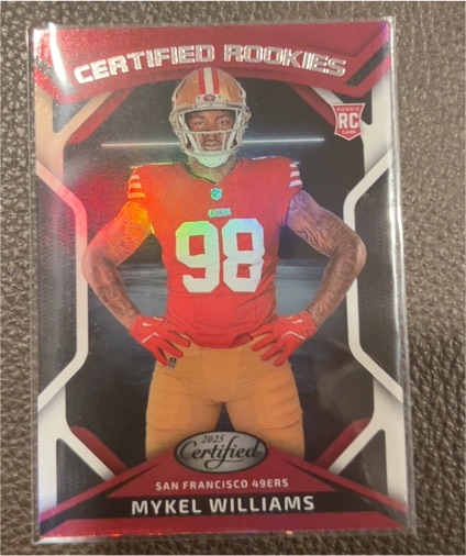 2025 Panini Certified Rookies #CRK-MWS Mykel Williams — front