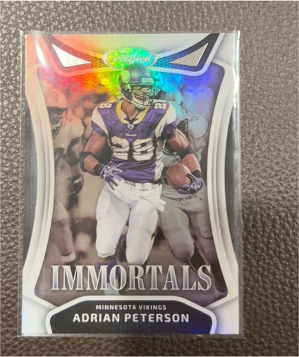 2025 Panini Certified Immortals #IM-APN Adrian Peterson — front
