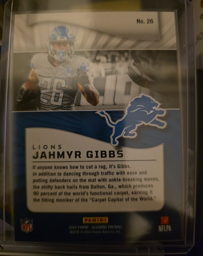 2024 Panini Illusions #26 Jahmyr Gibbs — front
