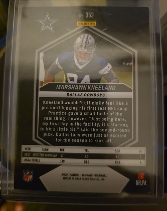 2024 Panini Mosaic #353 Marshawn Kneeland — front