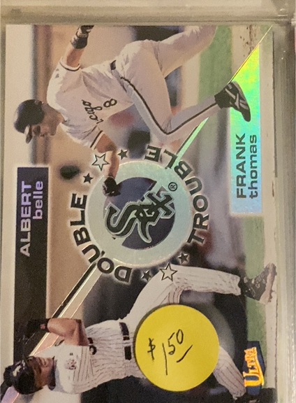 1998 Fleer Ultra Double Trouble #6DT Frank Thomas/Albert Belle — front