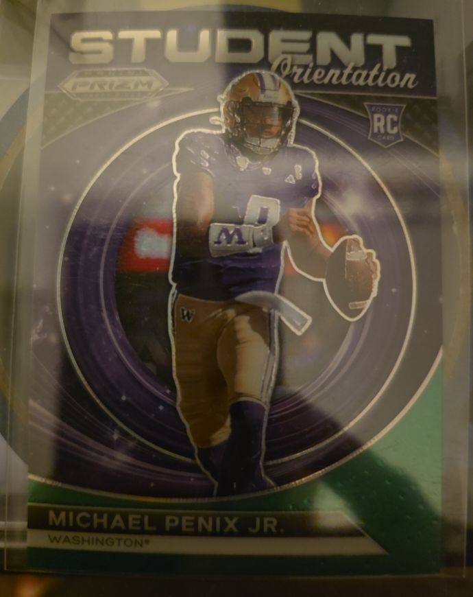 2024 Panini Prizm Draft Picks Student Orientation #SO-MPJ Michael Penix Jr. — front